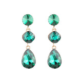 Women's Drop Shape Glass Gemstone Earrings – Gifts for Her — 4