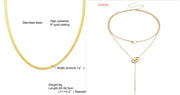 Double Ring Clavicle Chain Tassel Long Stick – Jewelry Gift Ideas — 4