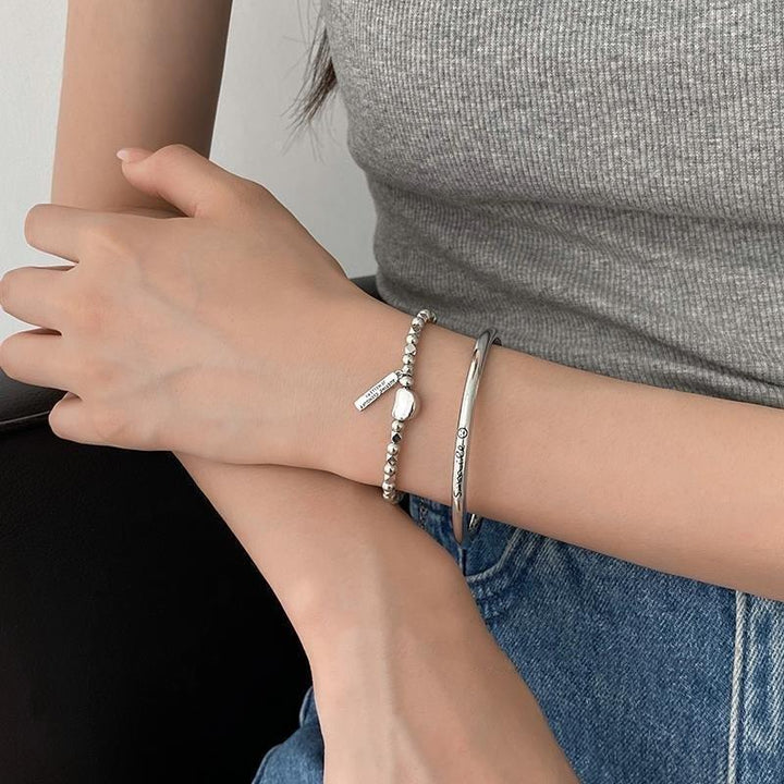 Simple Letter Smiling Face Bracelet Women's Retro – Stylish Gifts — 1