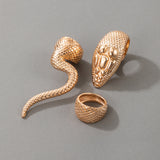 Men's And Women's Trend Alloy Snake Combination Ring – Gifts for Her — 2