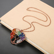 Natural Stone Colorful Tree Root Necklace – Jewelry Gift Ideas — 1