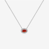 S925 Sterling Silver Zircon Lucky Stone Necklace – Jewelry Gift Ideas — 8
