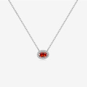 S925 Sterling Silver Zircon Lucky Stone Necklace – Jewelry Gift Ideas — 8