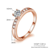 Fashion Women's Gold Plated Zircon Ring – Stylish Gifts — 5