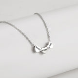 Engraved Stainless Steel Necklace Heart-shaped – Jewelry Gift Ideas — 1