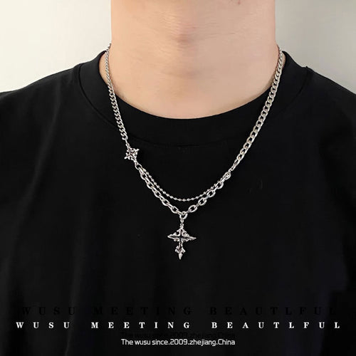 Dark Cross Necklace Men's Fashion Accessories – Stylish Gifts — 2