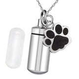 Titanium Steel Cylindrical Urn Pendant Memorial – Jewelry Gift Ideas — 2
