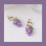 Cute Purple Grape String Earrings – Stylish Gifts — 6