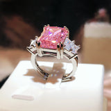 Overturn Stone Inlay Powder Rhinestone Ring – Gift Ideas — 1