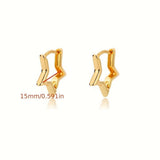 Fashion Creative Pentagram Earrings Women – Stylish Gifts — 2