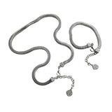 Geometric Square Snake Bones Chain Bracelet – Jewelry Gift Ideas — 3
