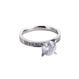 Fashion Women's Four Prong Diamond Stainless Steel – Stylish Gifts — 4