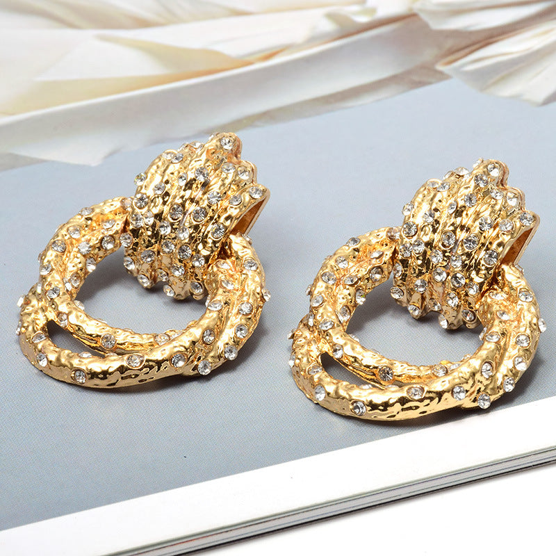 European And American Fashion Earrings Metal Diamond – Stylish Gifts — 1