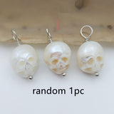 Silver Plated Vintage Freshwater Skull Pendant – Jewelry Gift Ideas — 6
