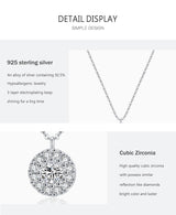 S925 Sterling Silver Round Finely Inlaid Pendant – Jewelry Gift Ideas — 9