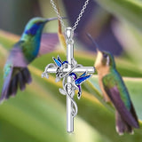 Female Hummingbird Pendant Necklace – Jewelry Gift Ideas — 1