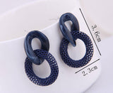 Fashion Exaggerated Acrylic Chain Earrings – Stylish Gifts — 4