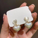Opal Love Colorful Pearl Earrings S925 Silver – Gifts for Couples — 5