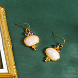 Fashion Large Pearl Rhinestone Earrings – Stylish Gifts — 1