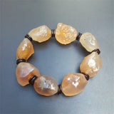 Colorful Agate Rough Stone Bracelet Colorful – Jewelry Gift Ideas — 3