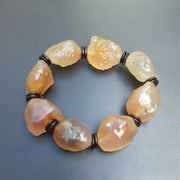 Colorful Agate Rough Stone Bracelet Colorful – Jewelry Gift Ideas — 3