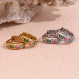 Geometric Micro-inlaid Water Drop Zircon Earrings – Unique Gift Ideas — 16
