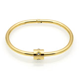 Bracelet Cylindrical Opening Titanium Steel – Jewelry Gift Ideas — 4