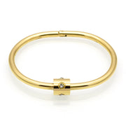 Bracelet Cylindrical Opening Titanium Steel – Jewelry Gift Ideas — 4