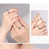 Four-leaved Grass Ring Tungsten Gold Couple – Gifts for Couples — 5