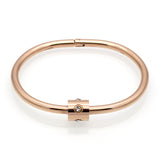 Bracelet Cylindrical Opening Titanium Steel – Jewelry Gift Ideas — 5