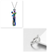 Love Hug Necklace Unisex Men Women Couple Jewelry – Gifts for Couples — 14