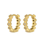 Fashion Copper Plating 18K Gold Earrings Ins Geometric – Stylish Gifts — 20