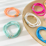 Rainbow Candy Clay Bead Eye Bead Bracelet – Jewelry Gift Ideas — 20