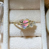 Love Heart-shaped Ring Female Bear Diamond – Gifts for Her — 2