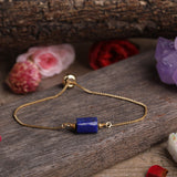 Multiple Prismatic Stone Metal Chain Bracelet – Jewelry Gift Ideas — 16