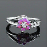Flower Ring Women's Synthetic Ornament – Gifts for Her — 4