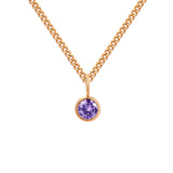 Stainless Steel Necklace With Diamond Birthstone – Jewelry Gift Ideas — 5