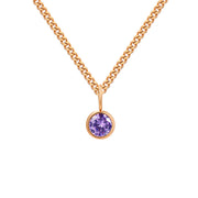 Stainless Steel Necklace With Diamond Birthstone – Jewelry Gift Ideas — 5