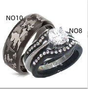 Camouflage Three-color Ring Military Fan Titanium – Jewelry Gift Ideas — 2