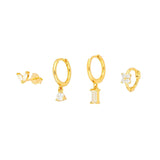 Women's Geometric Flower Zircon Earrings – Gifts for Her — 7