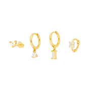 Women's Geometric Flower Zircon Earrings – Gifts for Her — 7