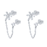 Sterling Silver Geometric Floral Chain Tassel – Holiday Gift Ideas — 4