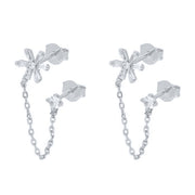 Sterling Silver Geometric Floral Chain Tassel – Holiday Gift Ideas — 4