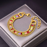 Bohemian Style Colorful Zircon Rhinestone Bracelet – Stylish Gifts — 2