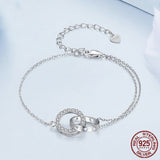 Simple Classic Double Ring Bracelet – Jewelry Gift Ideas — 12