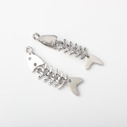 Creative Alloy Fishbone Small Pendant Diy – Jewelry Gift Ideas — 9