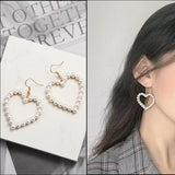 Women's Sweet Temperament Hollow Peach Heart Earrings – Gifts for Her — 2