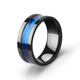 Stainless Steel Shell Ring Titanium Steel Man – Gifts for Him — 3