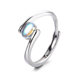 Temperament Spiral Pattern Blue Moonstone Ring Women – Gifts for Her — 3