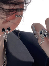 Female Special-interest Design Asterism Bow Stud – Gifts for Her — 2